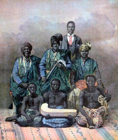 Král Behanzin z Dahomey, 1893 od Fortuné Méaulle