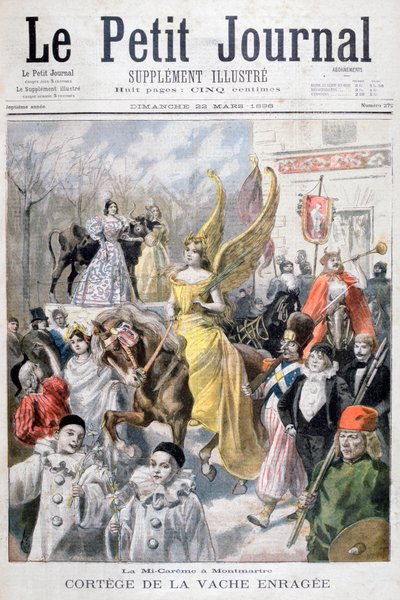 Oslavy středního půstu, Paříž, 1896 od Fortuné Méaulle