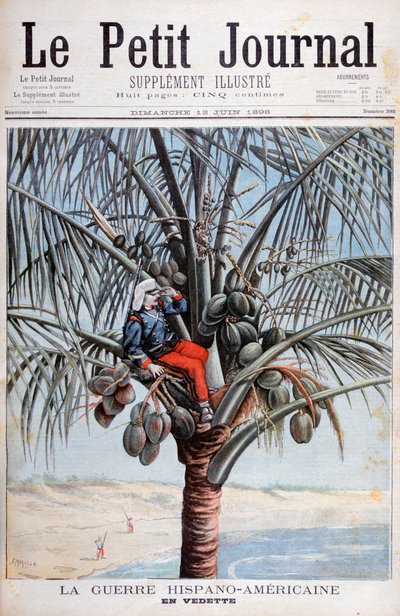 Španělská vyhlídka, španělsko-americká válka, 1898 od Fortuné Méaulle