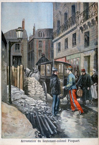 Zatčení podplukovníka Picquarta, 1898 od Fortuné Méaulle