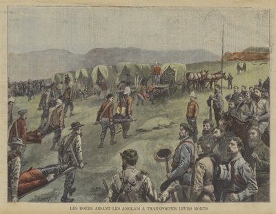 Búrové pomáhají Britům přesunout své mrtvé z bojiště od Fortune Louis Meaulle
