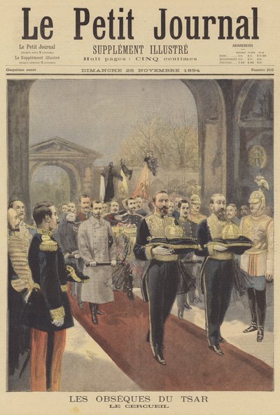 Pohřeb ruského cara Alexandra III od Fortune Louis Meaulle