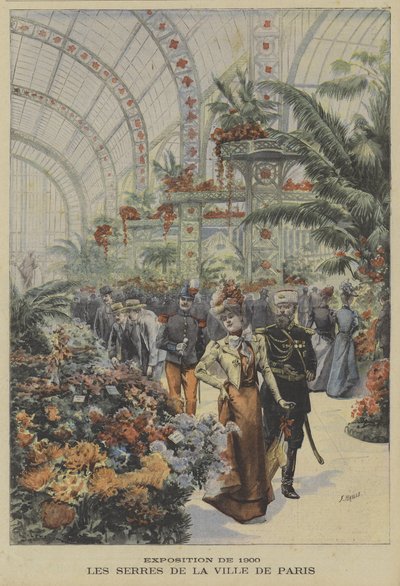 Skleníky města Paříže, Universální výstava, 1900 od Fortune Louis Meaulle