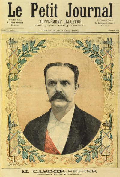 Monsieur Jean Casimir-Perier (1847-1907) z Le Petit Journal, 9. července 1894 od Fortune Louis Meaulle