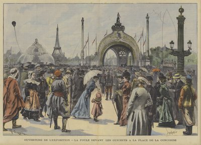 Zahájení výstavy Universelle v roce 1900 v Paříži od Fortune Louis Meaulle