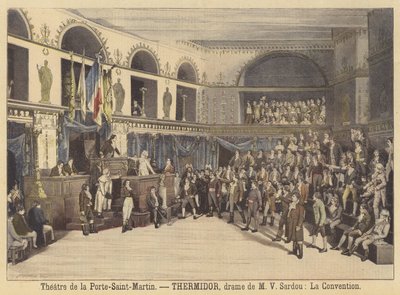 Produkce Thermidoru v Theater de la Porte-Saint-Martin od Fortune Louis Meaulle