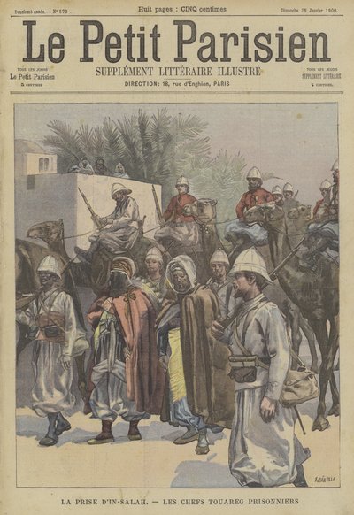 Zajetí Ain Salah, Alžírsko: Tuaregští náčelníci byli zajati Francouzi od Fortune Louis Meaulle