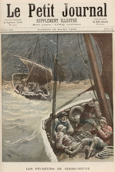 Newfoundland Fishermen, z „Le Petit Journal“, 19. března 1892 od Fortune Louis Meaulle and Henri Meyer