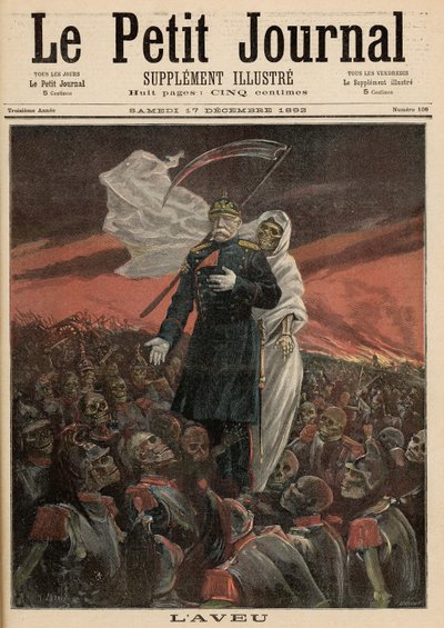 Zpověď: Otto von Bismarck (1815-98) se smrtí, z "Le Petit Journal", 17. prosince 1892 od Fortune Louis Meaulle and Henri Meyer
