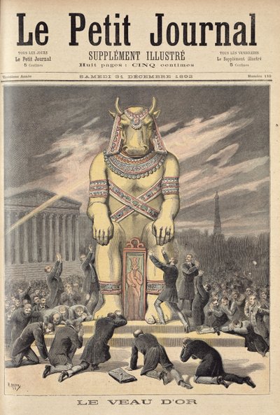 Zlaté tele, z „Le Petit Journal“, 31. prosince 1892 od Fortune Louis Meaulle and Henri Meyer