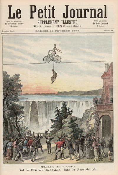 Divadlo de la Gaite Performers u Niagarských vodopádů, z „Le Petit Journal“, 13. února 1892 od Fortune Louis Meaulle and Henri Meyer