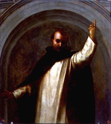 Portrét svatého Vincenza Ferrariho (olej na desce) od Fra Bartolomeo