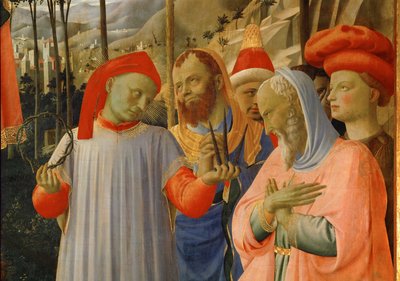 Skupina mužů od Fra (c.1387-1455) Angelico