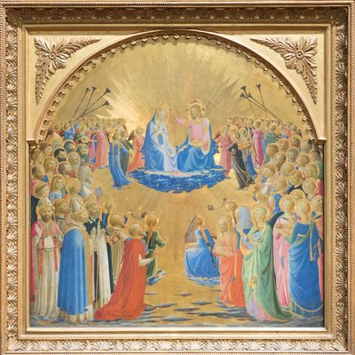Verherrlichung der Jungfrau mit Engeln und Heiligen von Fra (c.1387-1455) Angelico
