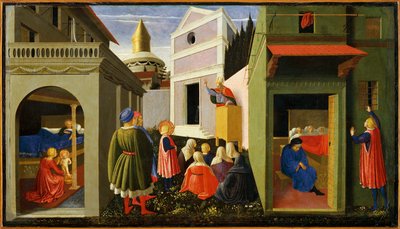 Itálie, Řím, Příběhy svatého Mikuláše od Fra (c.1387 1455) Angelico