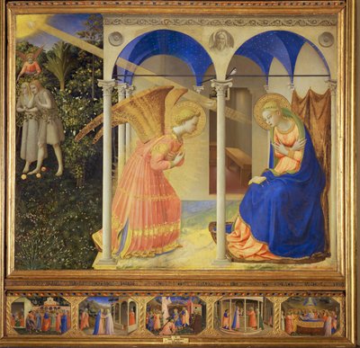 Zvěstování (malba na dřevě) od Fra (c.1387-1455) Angelico