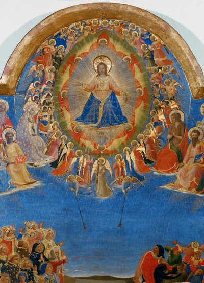 Poslední soud, Kristus ve své slávě (freska) od Fra (c.1387-1455) Angelico