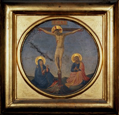 Kreuzigung Christi zwischen der Jungfrau und Maria Magdalena von Fra  Angelico