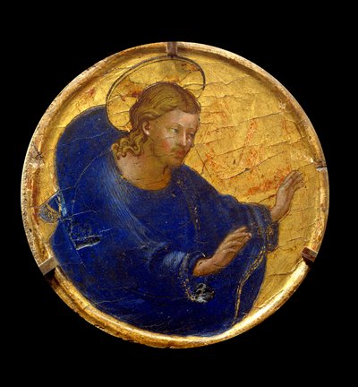 Der segnende Christus. Gemälde von Fra Giovanni (Guido di Pietro) genannt Fra Angelico (1387-1455) von Fra  Angelico