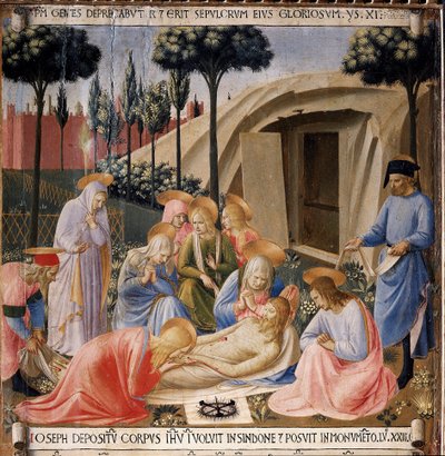 Výpověď. Život Kristův, skříň ze stříbra. (Tempera na dřevě od Fra  Angelico