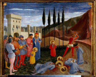 Das Martyrium der Heiligen Cosimo und Damian von Fra  Angelico
