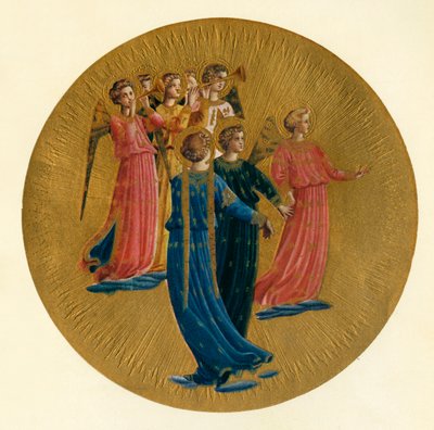 Detail z korunovace Panny Marie, 15. století, c1909 od Fra Angelico