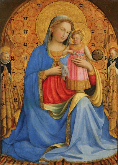 německy: Maria mit dem Kind und Heiligen Madonna and Child od Fra Angelico