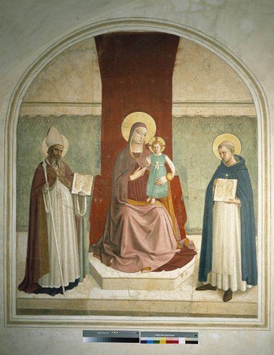 Madona s dítětem se svatým Františkem a svatou Zenobií Freska od Guida di Pietra od Fra Angelico
