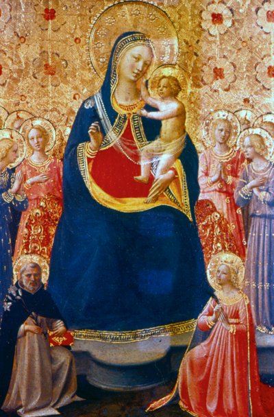 Madona a dítě se svatými, polovina 15. století. od Fra Angelico