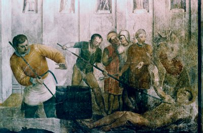 Umučení svatého Vavřince, polovina 15. století od Fra Angelico