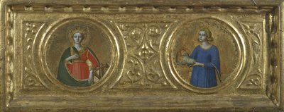 Svatá Kateřina Alexandrijská a svatá Anežka od Fra Angelico