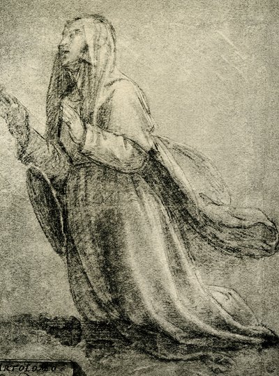 Studie o svaté Kateřině Sienské od Fra Bartolomeo