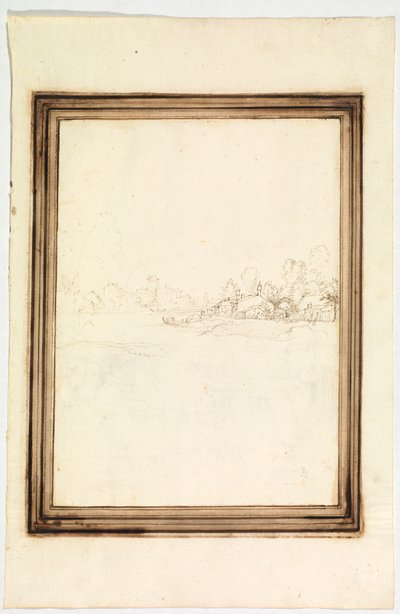 Město na břehu řeky od Fra Bartolomeo