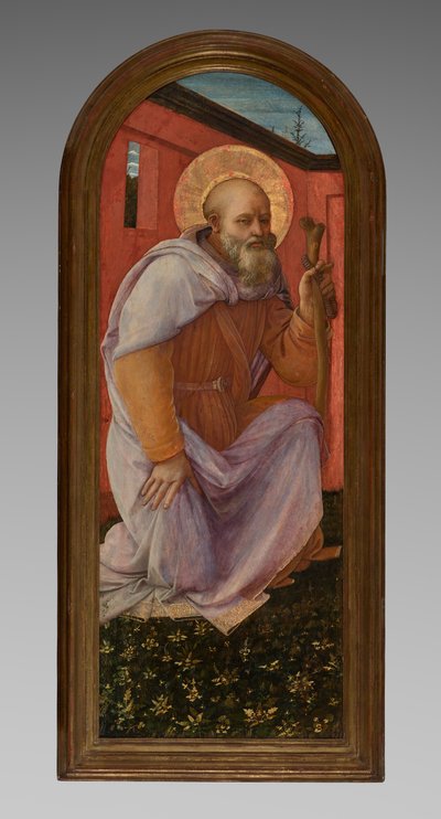 Panel z triptychu: Opat sv. Antonína od Fra Filippo Lippi