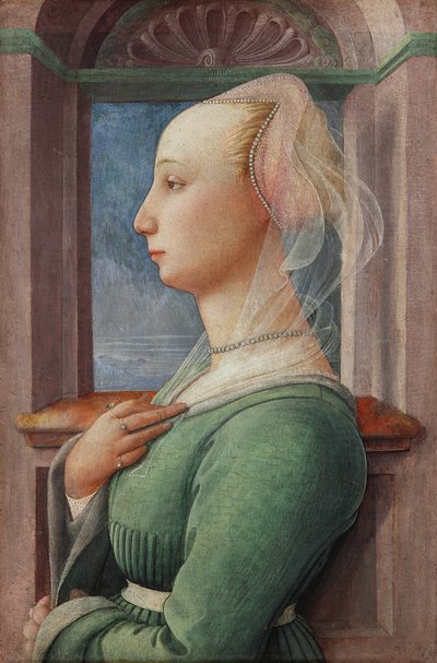 Profilový portrét mladé ženy od Fra Filippo Lippi