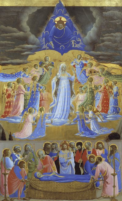 Smrt a Nanebevzetí Panny Marie, asi 1432 od Fra Giovanni Angelico da Fiesole