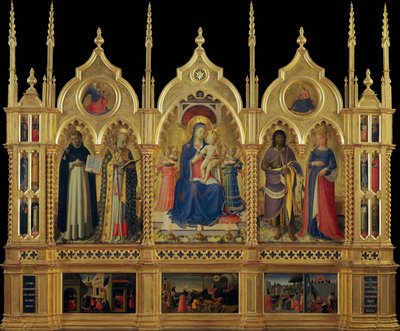 Marie s dítětem a svatými Oltář v Perugii, cca 1437. od Fra Giovanni Angelico da Fiesole