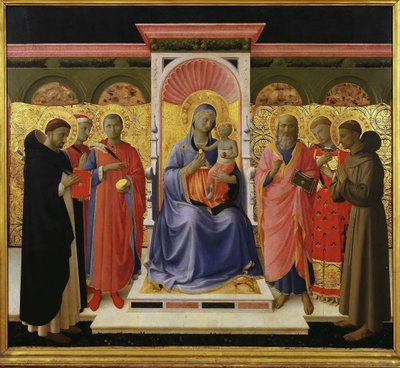 Oltář svaté konverzace Annalena, asi 1435. od Fra Giovanni Angelico da Fiesole