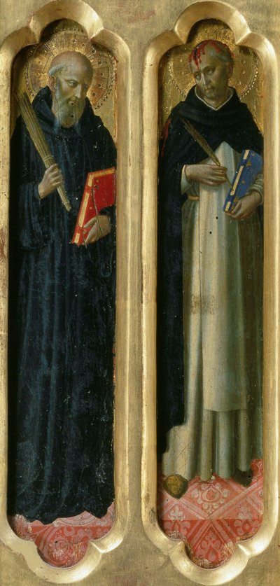 Svatí Benedikt a Petr mučedník z perugského oltáře, asi 1437. od Fra Giovanni Angelico da Fiesole