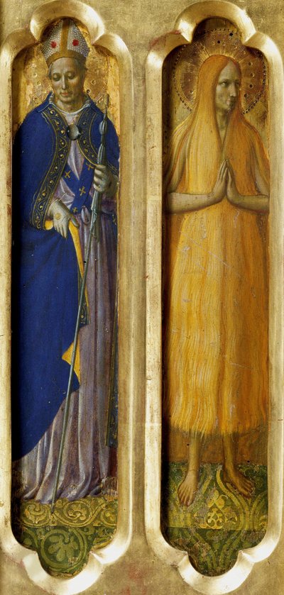 Svatí Ludvík z Toulouse a Marie Egyptská Z perugského oltáře, asi 1437. od Fra Giovanni Angelico da Fiesole