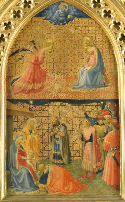 Zvěstování a Klanění tří králů, c. 1433-1434. od Fra Giovanni Angelico da Fiesole