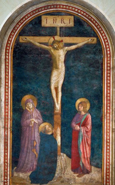 Ukřižování se svatým Dominikem, c. 1440 od Fra Giovanni Angelico da Fiesole