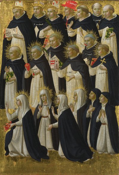 Dominikánský požehnaný panel z Fiesole San Domenico Altarpiece, c. 1423-1424 od Fra Giovanni Angelico da Fiesole
