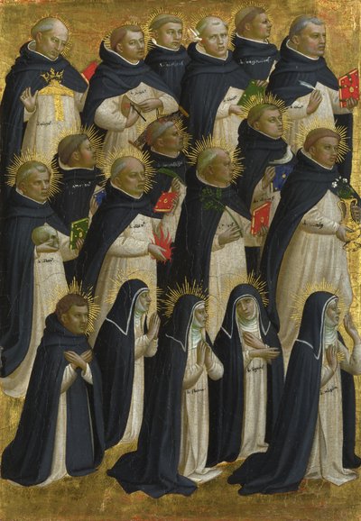 Dominikánský požehnaný panel z Fiesole San Domenico Altarpiece, c. 1423-1424 od Fra Giovanni Angelico da Fiesole