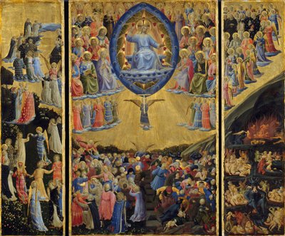 Křídlový oltář posledního soudu, počátek 15. století. od Fra Giovanni Angelico da Fiesole