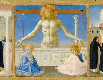 The Resurrection Predella retable The Coronation of the Virgin, cca 1430 od Fra Giovanni Angelico da Fiesole
