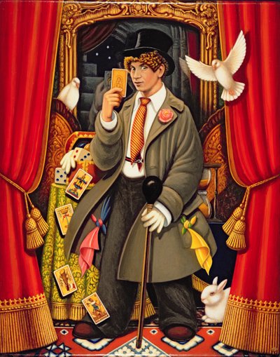 Harpo, 2010 (oleje a tempery na panelu) od Frances Broomfield
