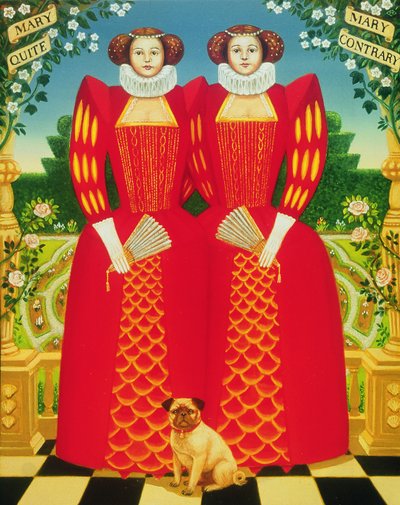 Mary Mary, 1995 (olej a tempera na panelu) od Frances Broomfield