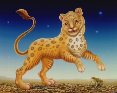 Panther, 2004 (olej a tempera na panelu) od Frances Broomfield