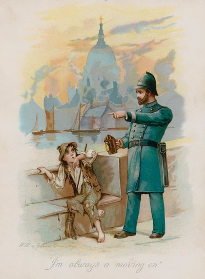 "Vždy jdu dál" (chromolitho) od Frances Brundage
